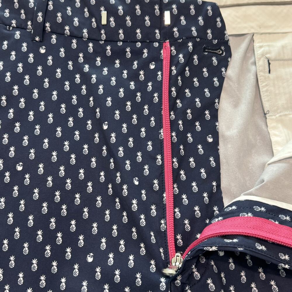 Ralph Lauren RXL Shorts Mens 42 Blue Pineapple Print Golf Performance Chino